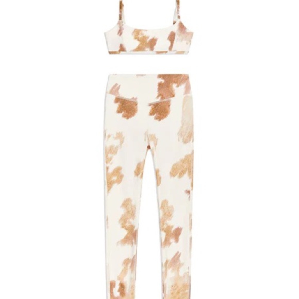 We Wore What Cowhide Leggings and Bra Bundle Size Small